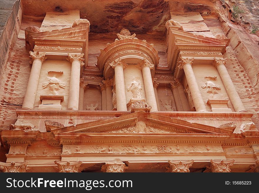 Part of Jordan Petra ancient temple. Part of Jordan Petra ancient temple