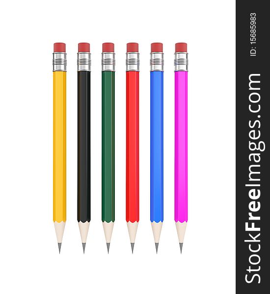 Pencils. Easy editable for you design