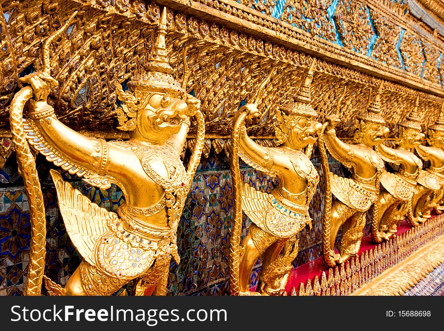 Famous Thailand's landmark, Grand Palace in Bangkok. Famous Thailand's landmark, Grand Palace in Bangkok