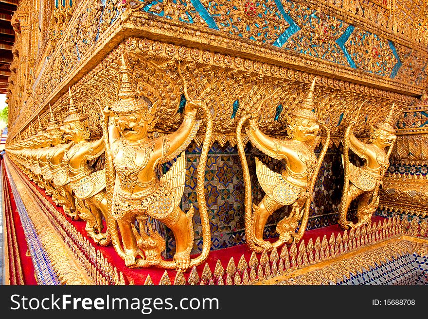 Famous Thailand's landmark, Grand Palace in Bangkok. Famous Thailand's landmark, Grand Palace in Bangkok