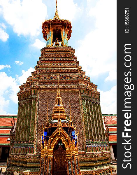 Famous Thailand's landmark, Grand Palace in Bangkok. Famous Thailand's landmark, Grand Palace in Bangkok