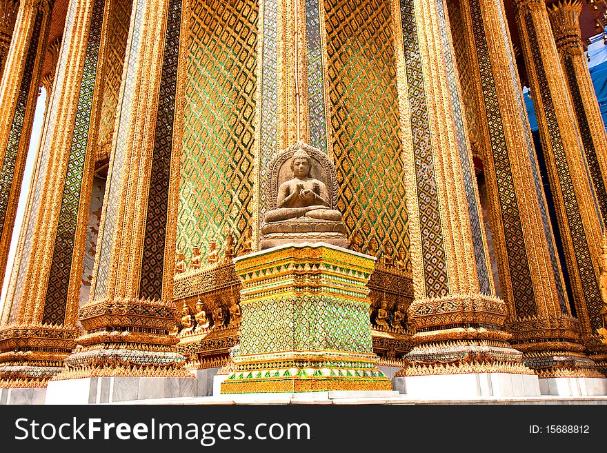 Famous Thailand's landmark, Grand Palace in Bangkok. Famous Thailand's landmark, Grand Palace in Bangkok