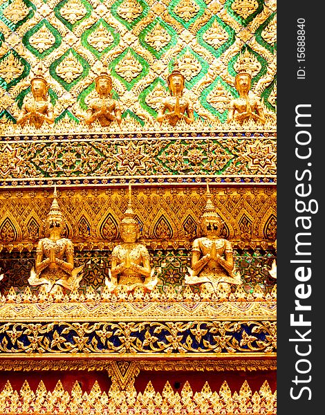 Famous Thailand's landmark, Grand Palace in Bangkok. Famous Thailand's landmark, Grand Palace in Bangkok