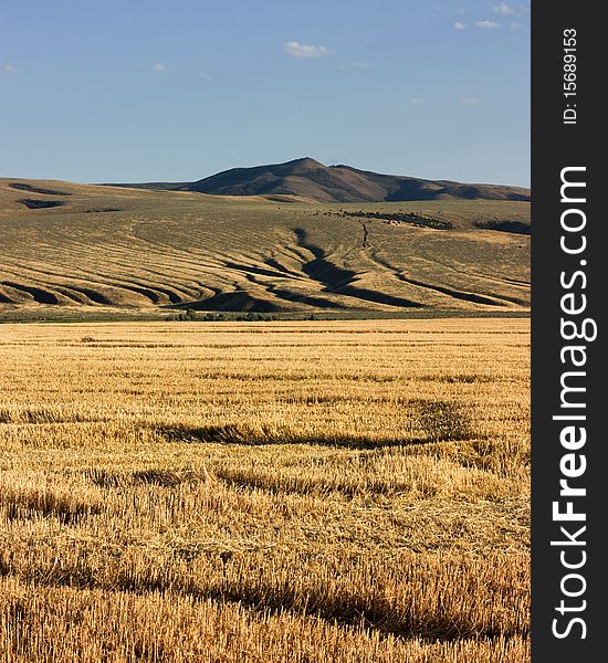 Farm land near Wolverine Canyon, Foothills of Blackfoot Idaho. Farm land near Wolverine Canyon, Foothills of Blackfoot Idaho