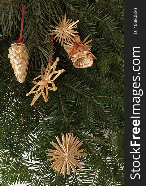 Picture of handmade czech christmas decorations