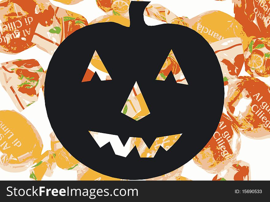 Representation of Halloween - trick or treat