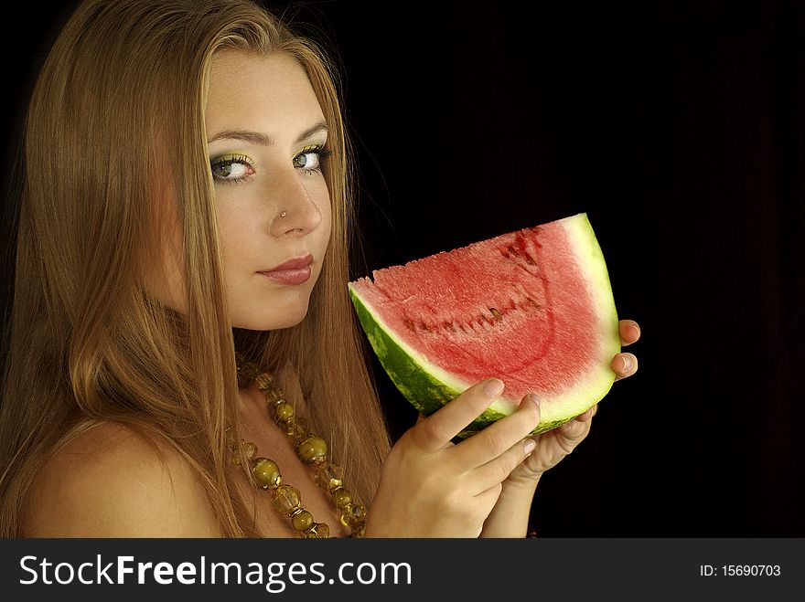 Ripe watermelon