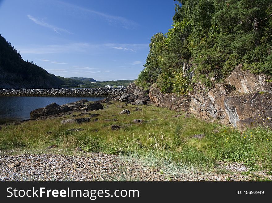 Small island close to Trondheim airport (Norway)