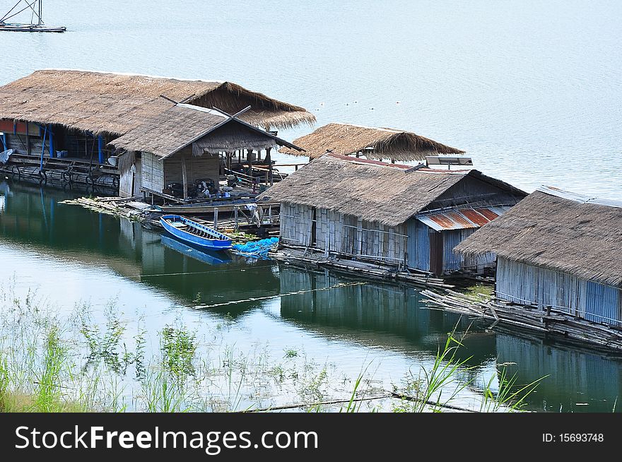 Fisherman village in Lamnamnan Nation Park ,Thailand