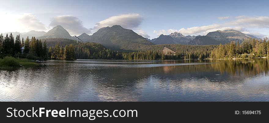 Strbske pleso - lake in high Tatras