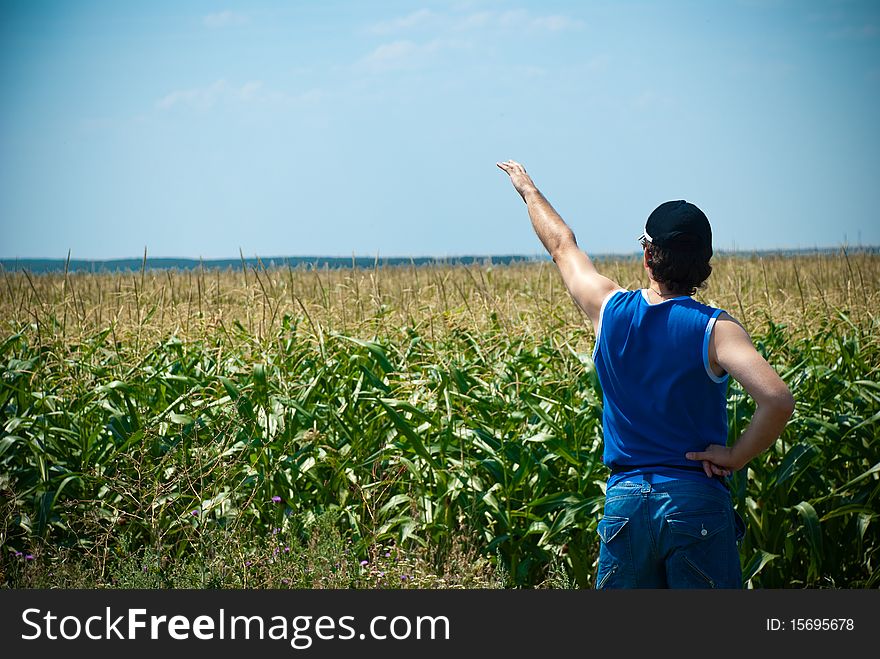 Man Looking At The Field