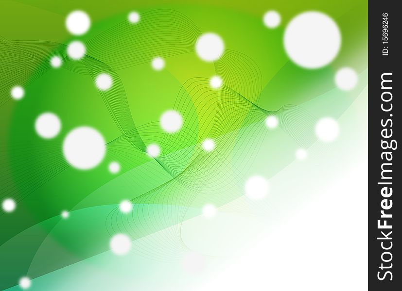 Green Abstract Background With Copyspace