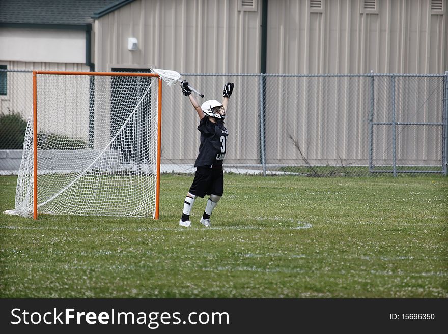 Goalie Celebrate