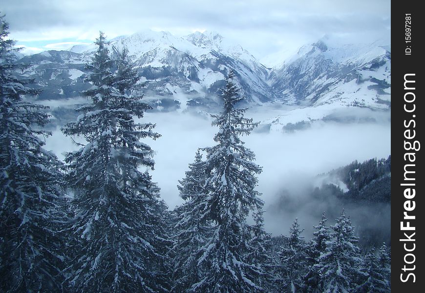 The Alpine mountains, Austria, Zell am See