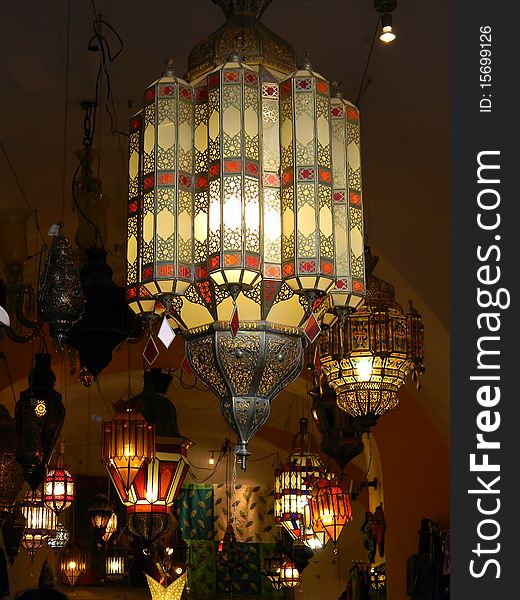 Picture of oriental lights taken in specialized
shop. Picture of oriental lights taken in specialized
shop