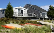 Summer Cottages On The Ocean Royalty Free Stock Image Summer Cottages On The Ocean Royalty Free Stock Image