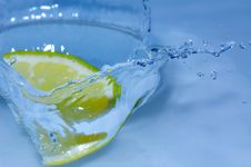 Lemon Splashing Stock Image Lemon Splashing Stock Image