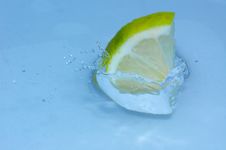 Lemon Splashing Stock Photo Lemon Splashing Stock Photo