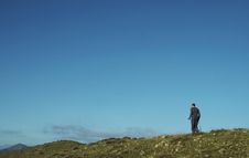Male Going Up Along Hill Royalty Free Stock Image Male Going Up Along Hill Royalty Free Stock Image