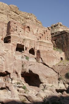 Ancient Tombs In Petra, Jordan Stock Photography Ancient Tombs In Petra, Jordan Stock Photography