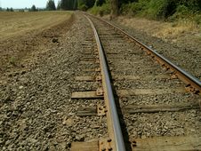 Railroad  Tracks Royalty Free Stock Photo