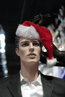 Mannequin With Santa Claus Hat Royalty Free Stock Photos Mannequin With Santa Claus Hat Royalty Free Stock Photos