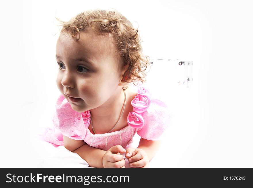 Portrait of a child. Shot in studio. Portrait of a child. Shot in studio.