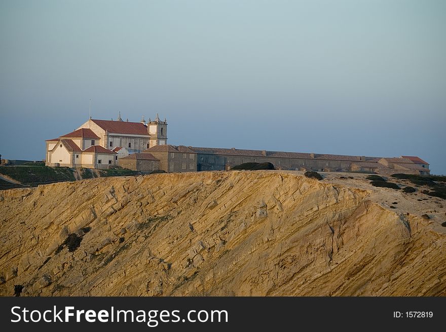 Church near the sea at Cabo espichel. Church near the sea at Cabo espichel