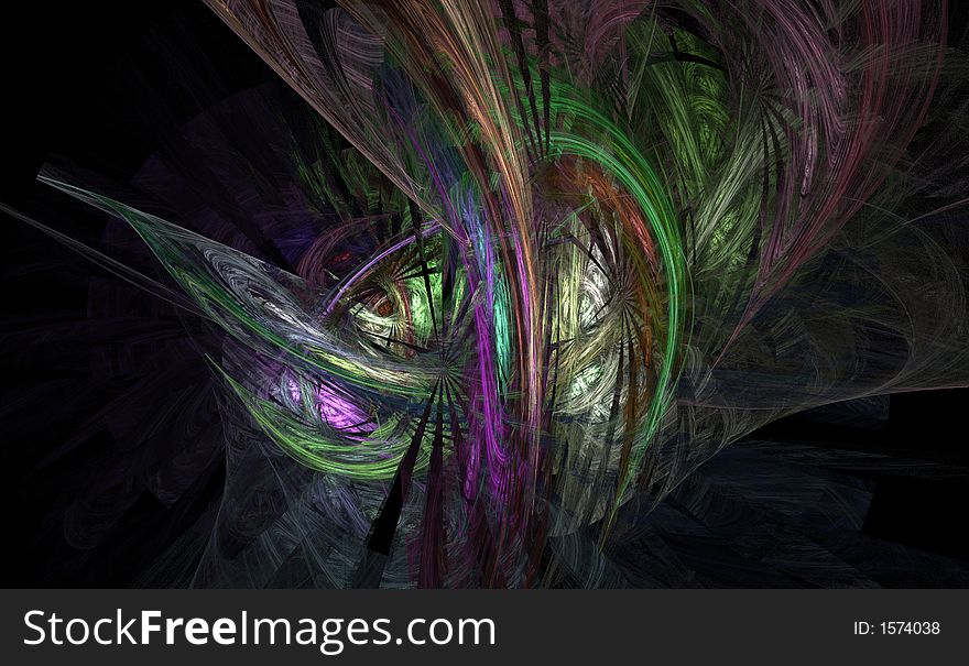 Abstract background with waves and motions