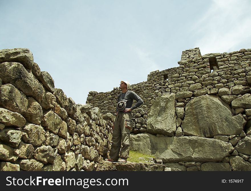 Tourist In The Machu-Picchu City
