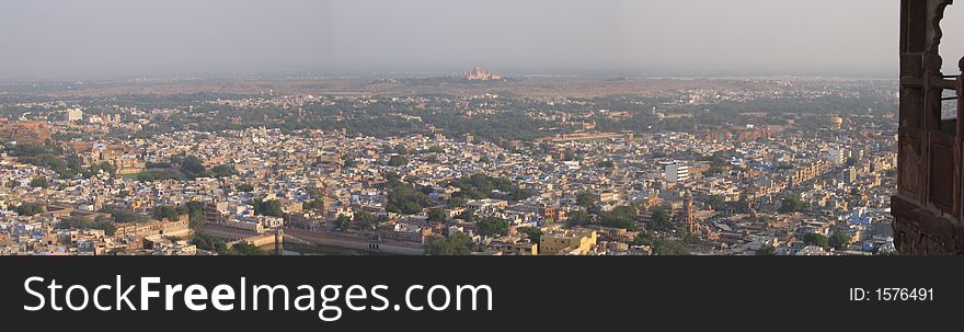 Jodhpur city, India, as seen from the Meherangarh Fort