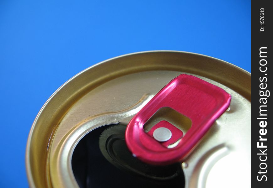 Aluminium Can On A Blue Background