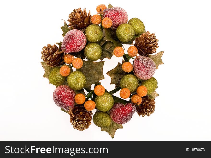 Christmas adornment on a white background. Christmas adornment on a white background.