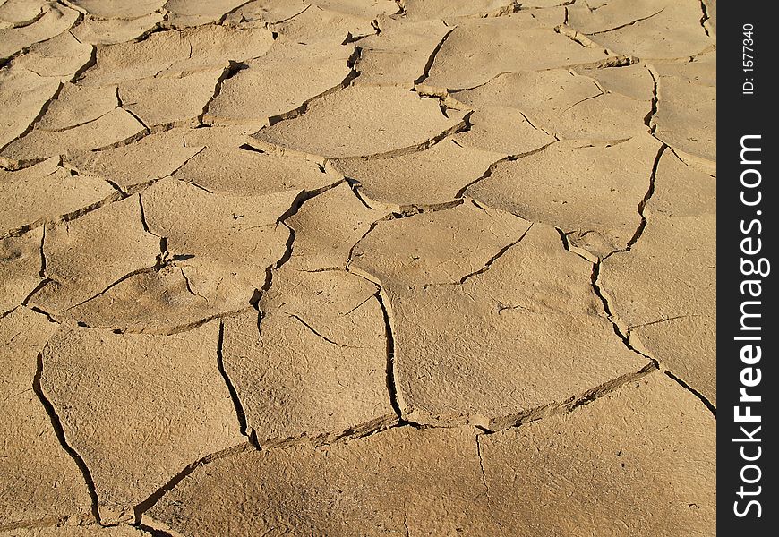 Texture of fissures in the dry dirt. Texture of fissures in the dry dirt