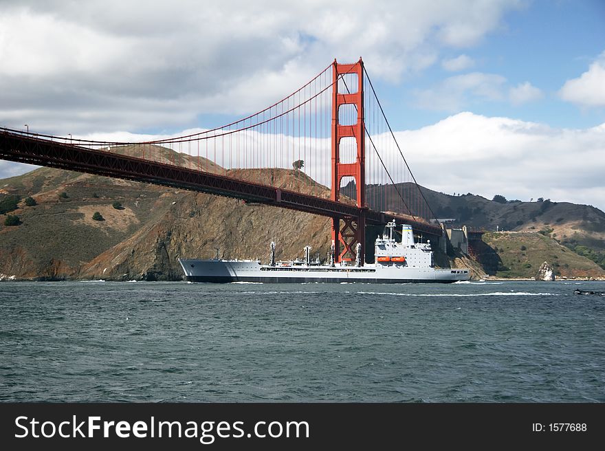 Golden Gate Bridge from seaside, San Francisco, USA. Golden Gate Bridge from seaside, San Francisco, USA
