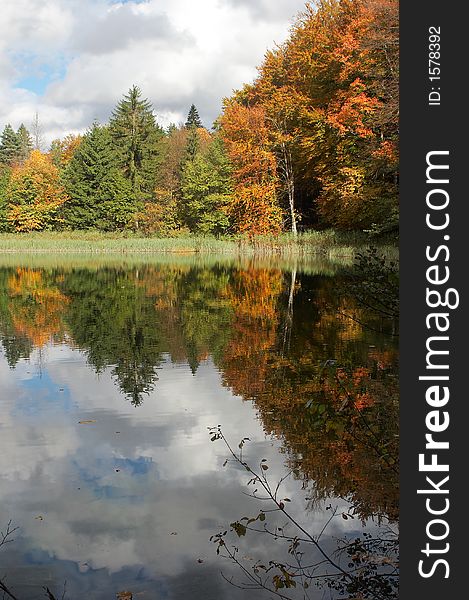 Plitvice natural park in autumn. Plitvice natural park in autumn