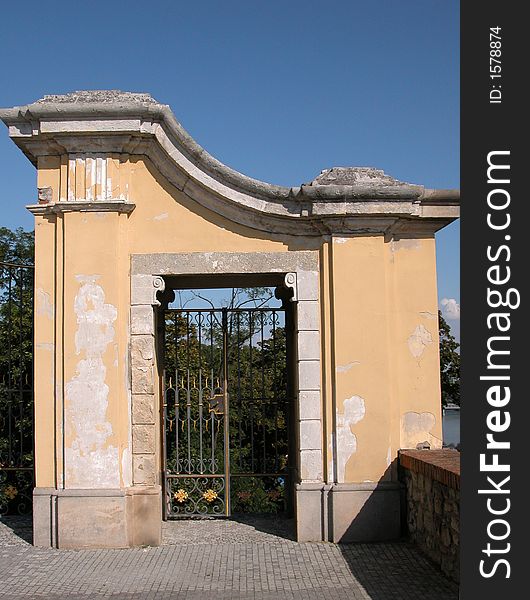 Gate is from Bratislava castle, Slovakia. Gate is from Bratislava castle, Slovakia