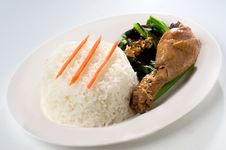 Steamed Garlic Chicken And Rice Royalty Free Stock Photography Steamed Garlic Chicken And Rice Royalty Free Stock Photography