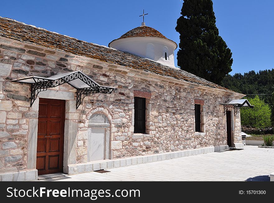 Curch in centre of town Thassos,Greece island. Curch in centre of town Thassos,Greece island.