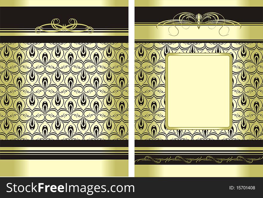 Two decorative backgrounds for wrapping