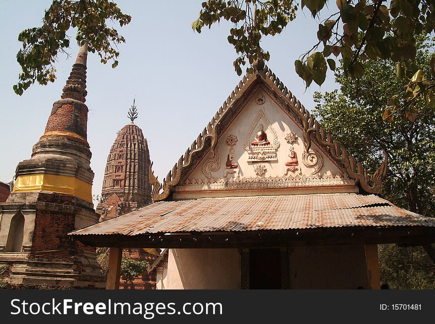 Ancient temple in Middle Thailand. Ancient temple in Middle Thailand