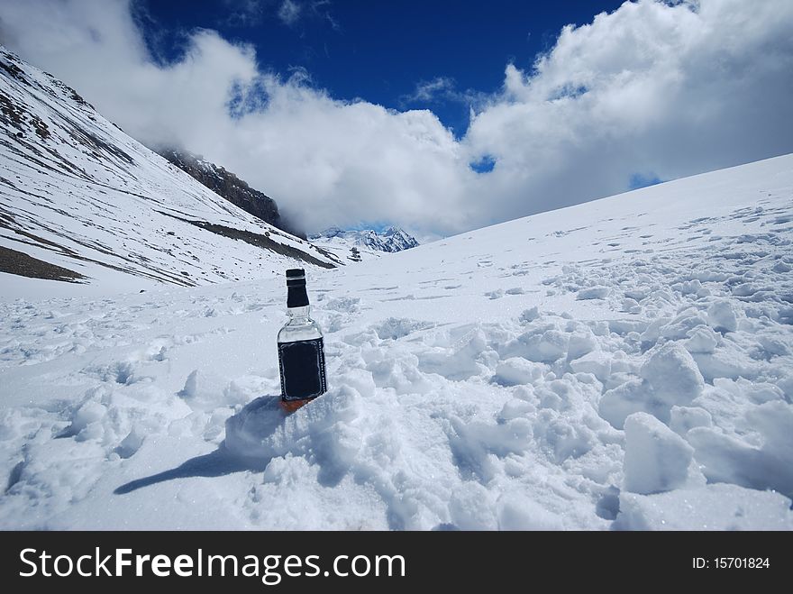 The around Annapurna trek in Nepal. The around Annapurna trek in Nepal