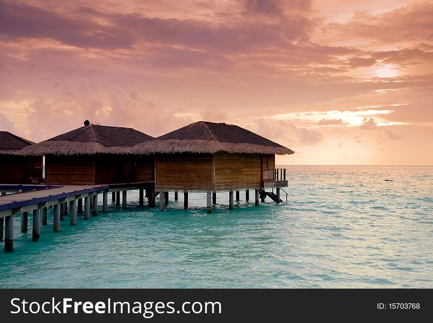 Medhufushi Island resort  with water bungalows