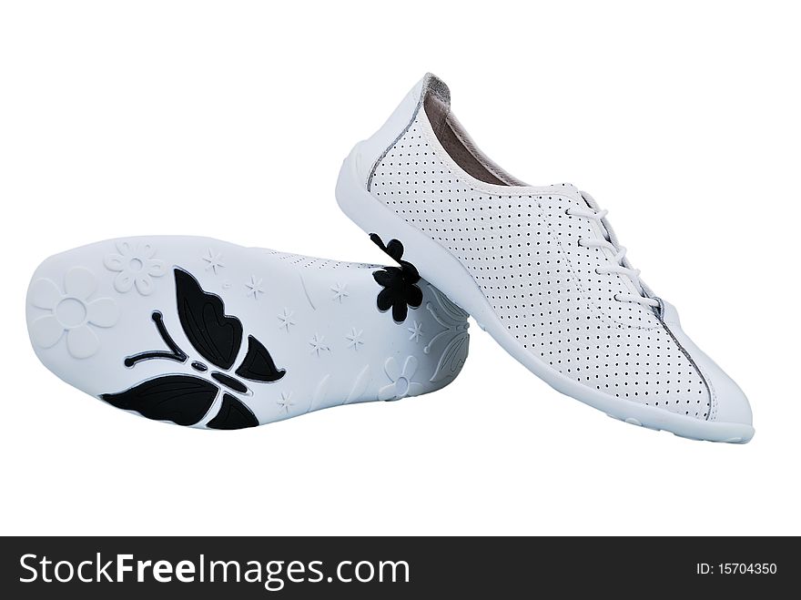 Women's sports shoes on a white background