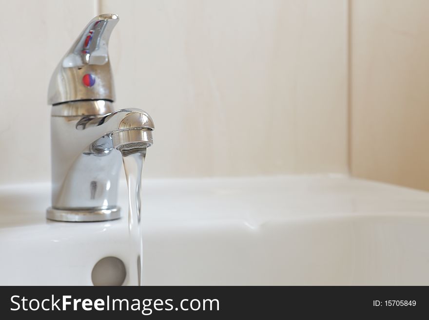 Bathroom interior - mixer tap