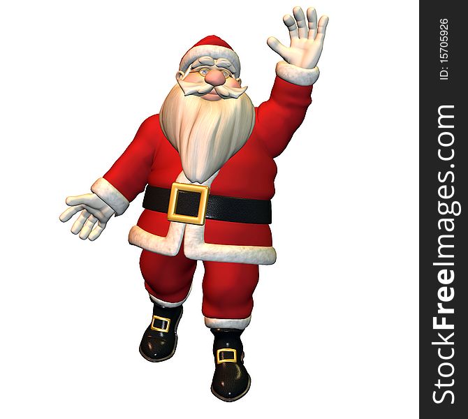 Hello - Santa Claus in greeting pose