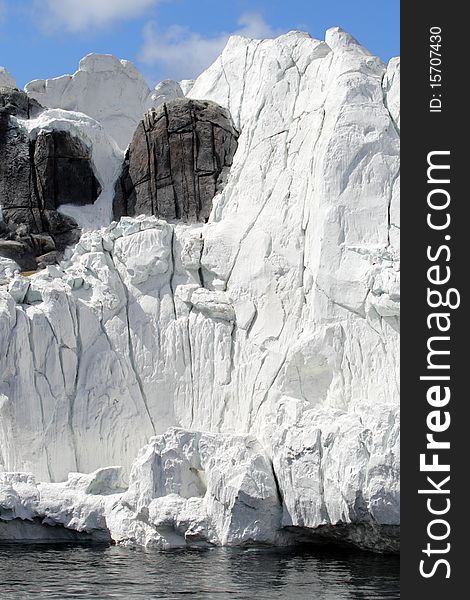 Stock image of Antarctic ice shelf