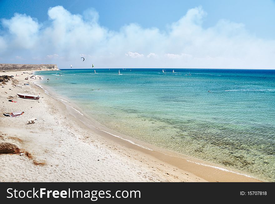 Turkey surfing island Gokceada view. Turkey surfing island Gokceada view