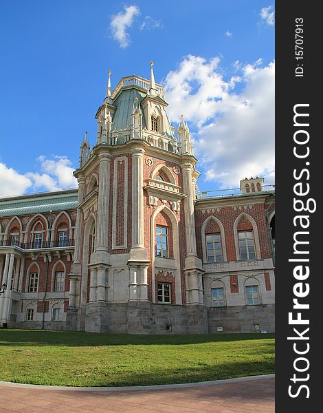 Palace in Tsaritsyno in Moscow