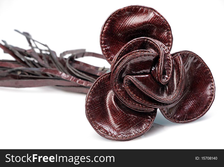 Leather belt isolated on white background. Leather belt isolated on white background.